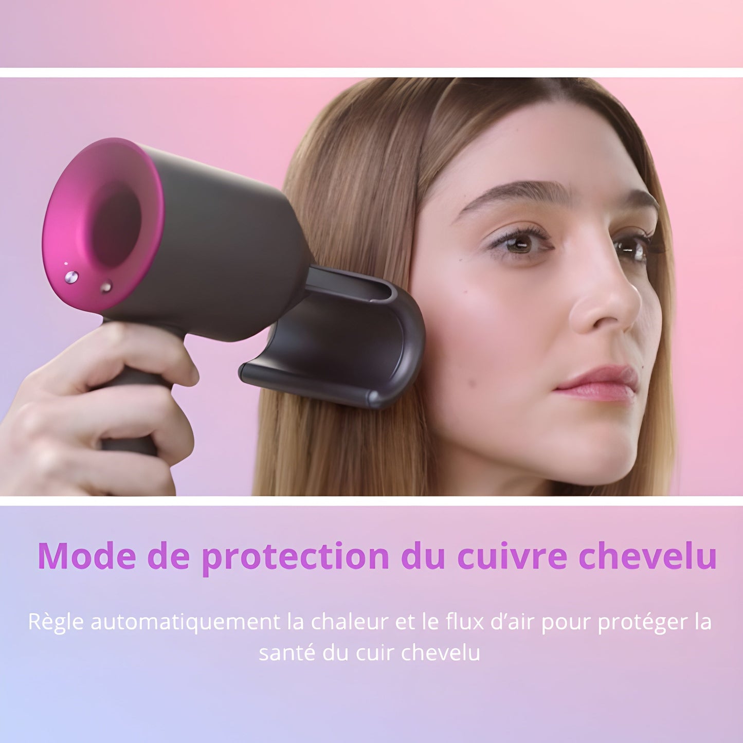 Sèche-cheveux Haute Performance avec ces 5 Attachements