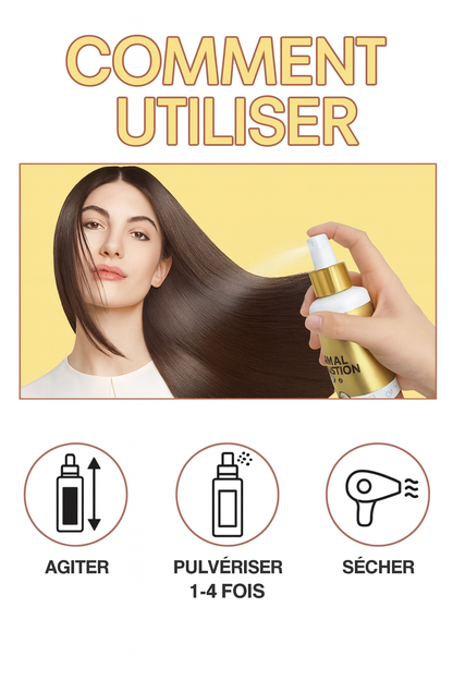 Spray de protection thermique pour cheveux